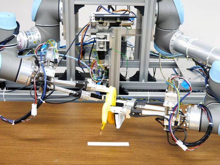 In Japan Banana peel off robot developed