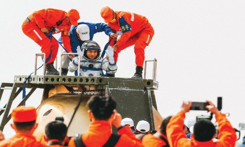 Three Chinese astronauts return safely to Earth after six months
