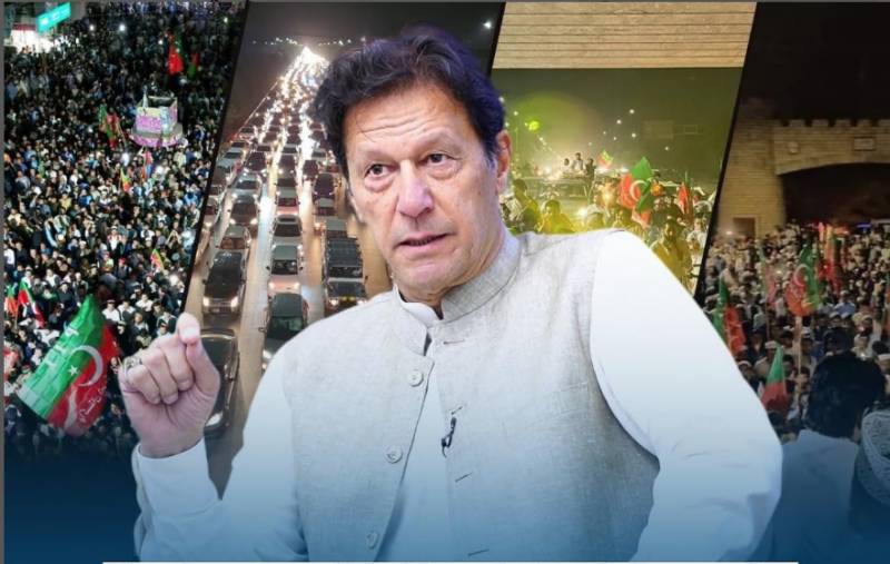Imran Khan called for a long march in May