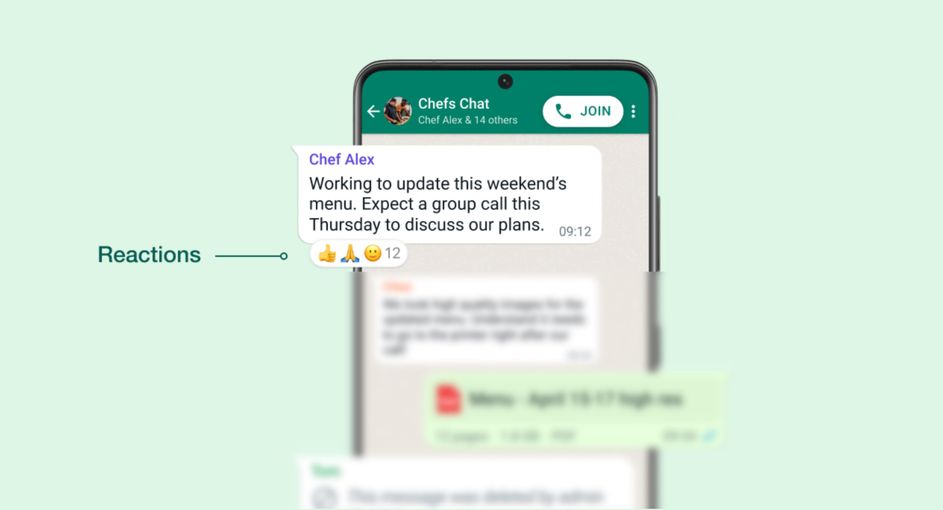 Wait over, WhatsApp's message 'Reaction' feature introduced