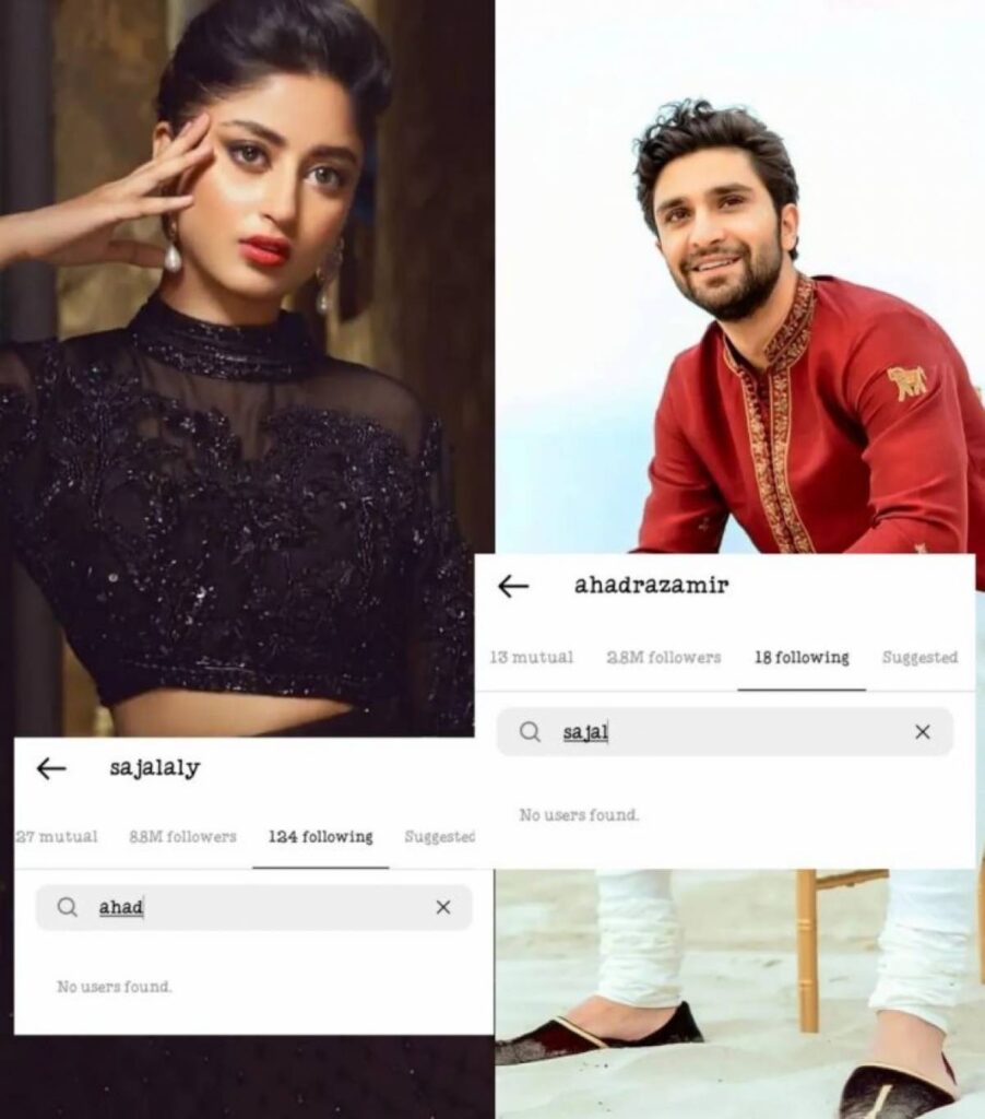 Sajal, Ahad Unfollow Each Other