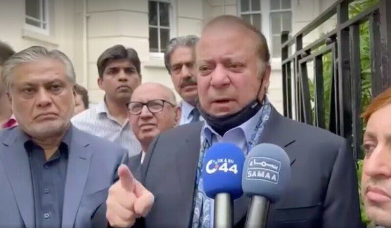 Nawaz Sharif urges the government to take legal action against Imran Khan