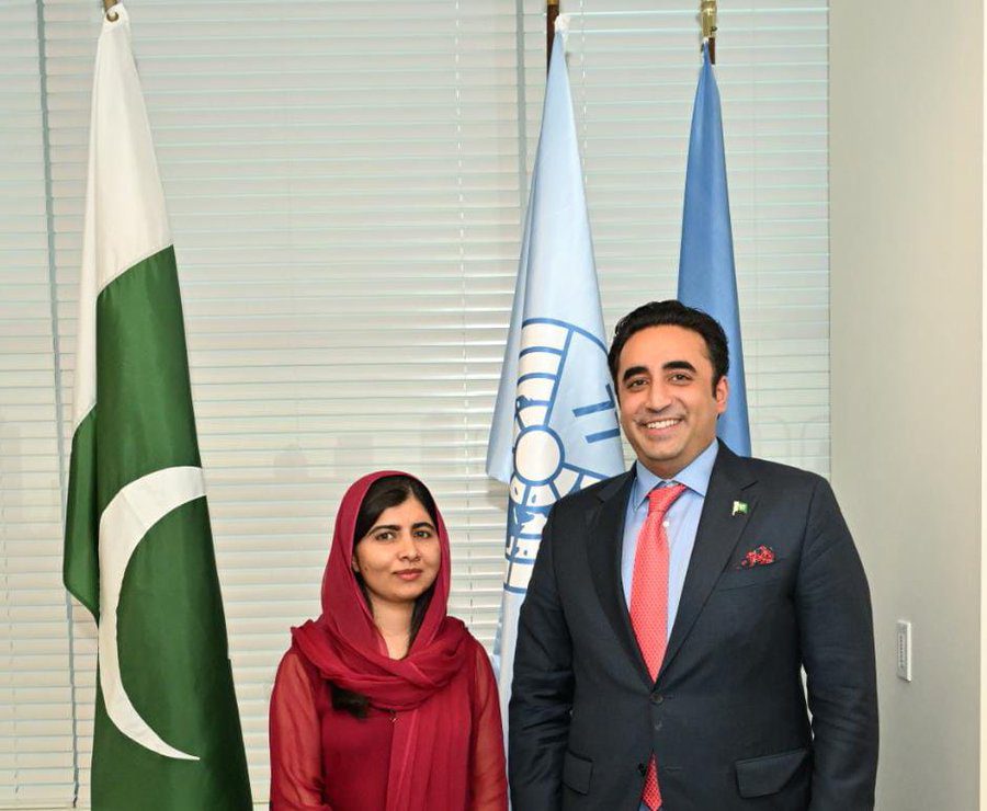 Bilawal Bhutto met Malala Yousufzai