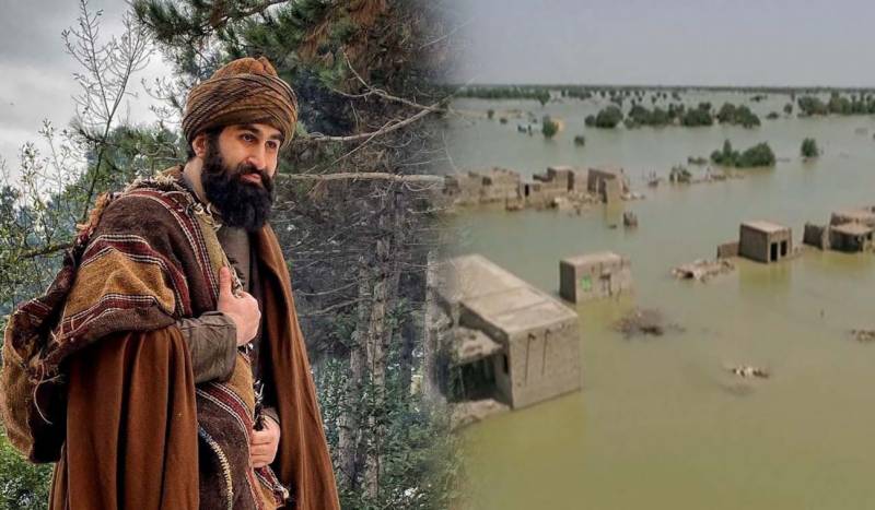 Turkish actor Celal Al reach Karachi to help flood victims