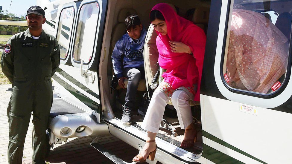 Malala Yousafzai arrived in Pakistan