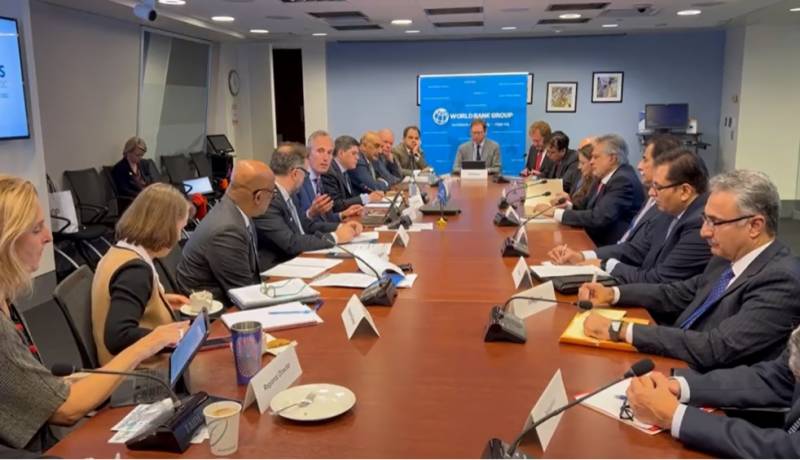 Ishaq Dar's meetings with IMF officials & World Bank President