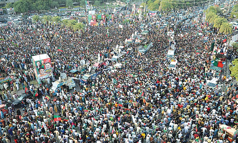 Day 5: PTI long march resumed from Gunjranwala