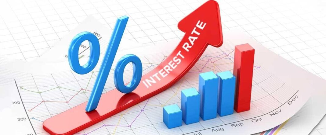 Stock market slump due to unexpected rise in interest rates