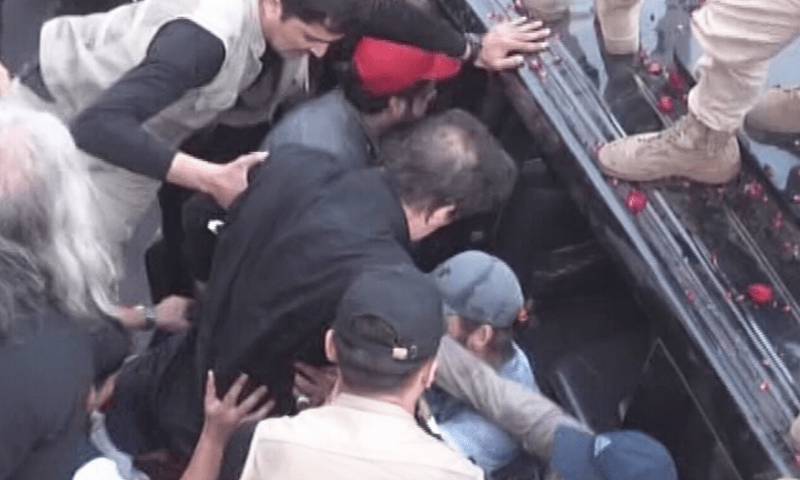 Imran Khan Injured in Firing During Long March