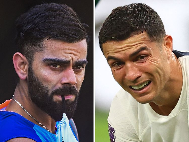 Virat Kohli pays tribute to Cristiano Ronaldo