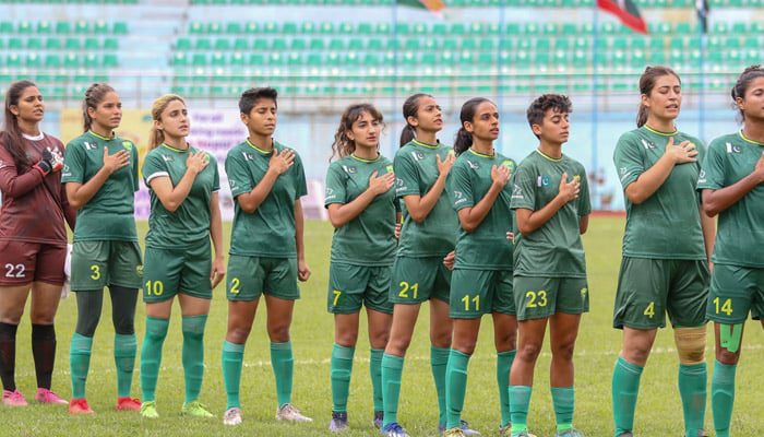 Mauritius beats Pakistan's women football team