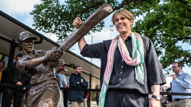 World first woman cricketer's statue unveiled