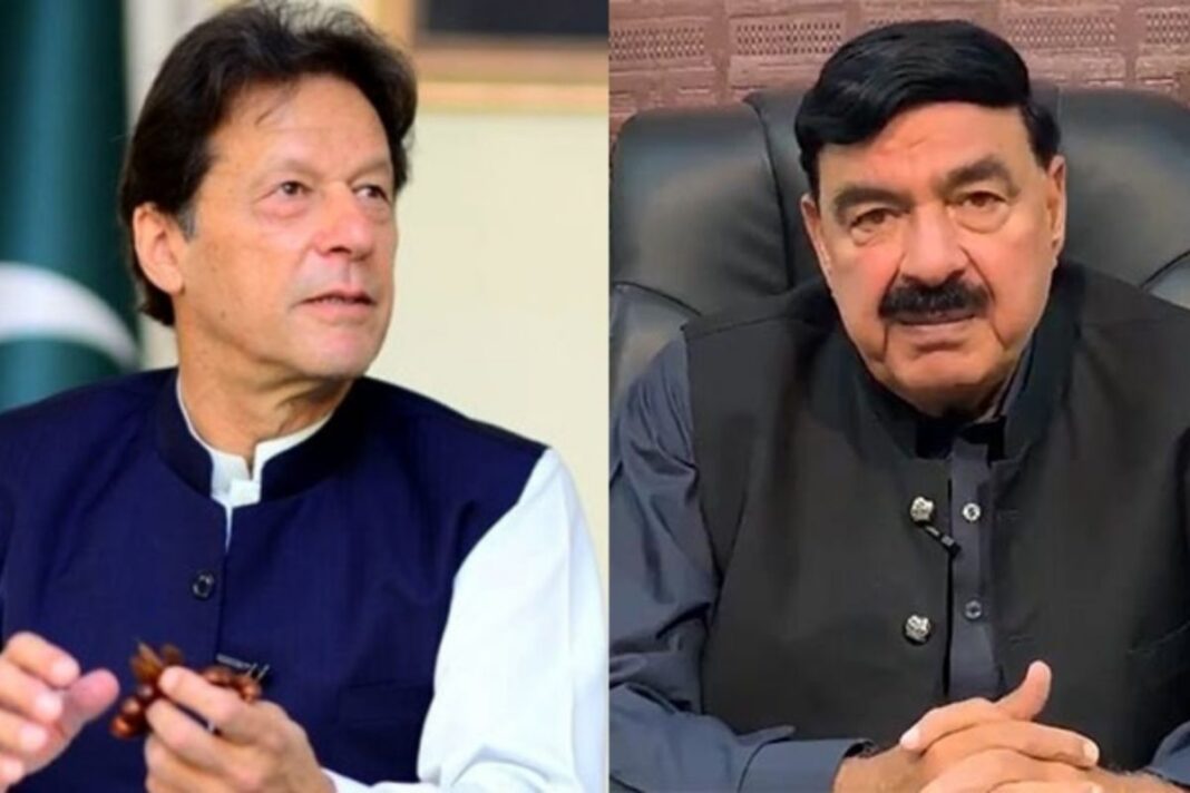 Lahore: Sheikh Rasheed meets Imran Khan