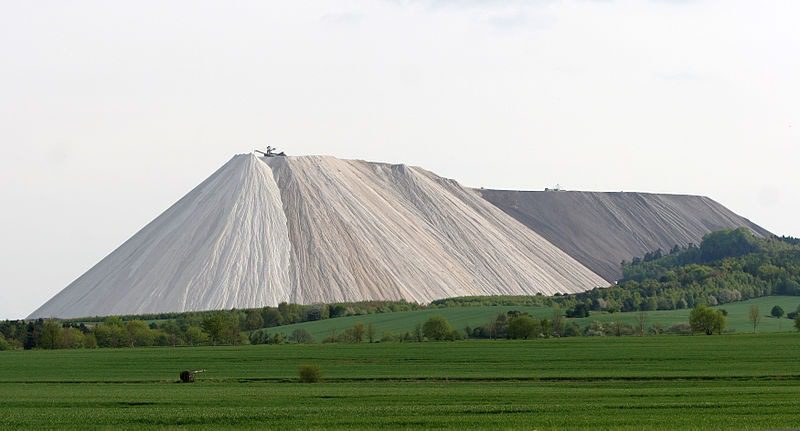 Monte Kali is the largest artificial salt mountain in the world