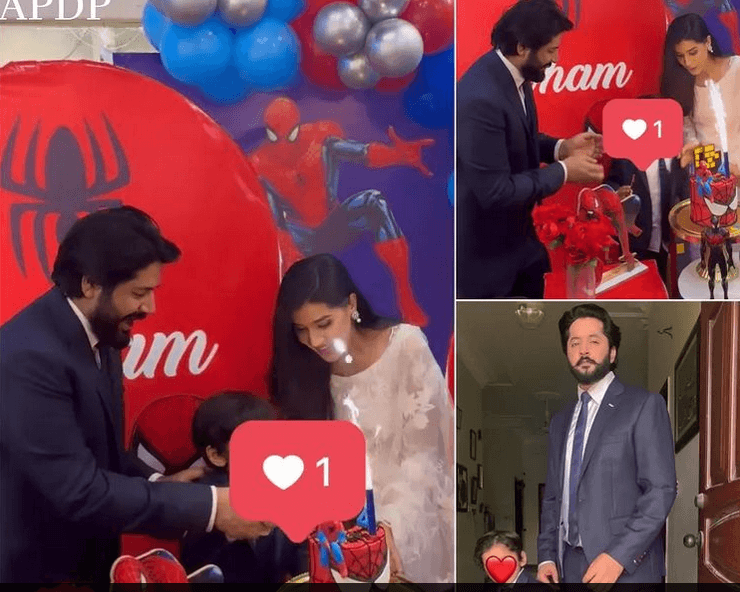 Imran Ashraf, Kiran Ashfaq celebrate son's birthday together