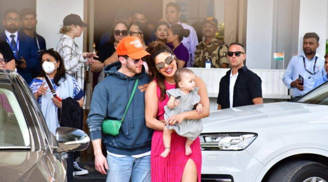 Priyanka Chopra, Nick Jonas arrive India first time with daughter
