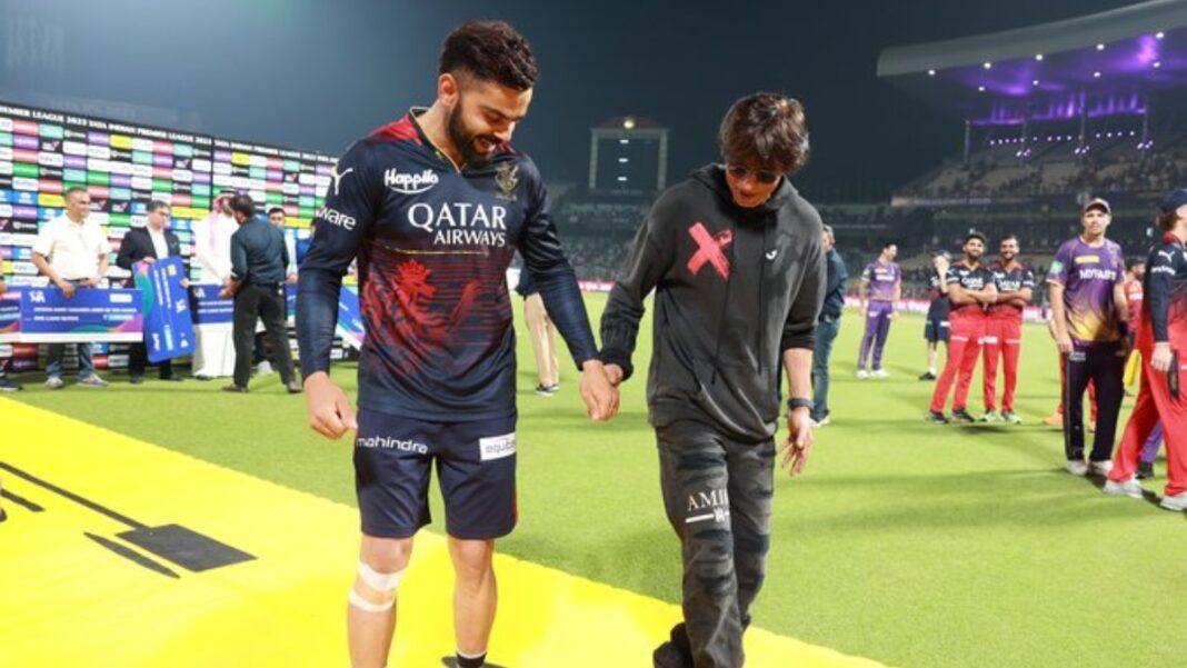 Shah Rukh Khan met Virat Kohli at IPL