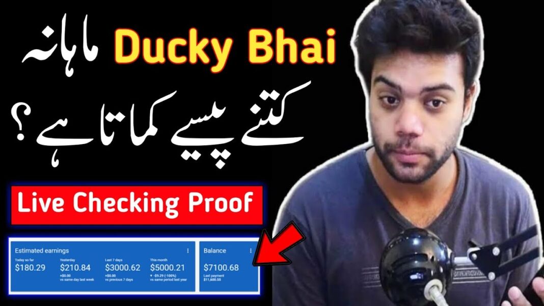 How Much Ducky Bhai Earns from YouTube