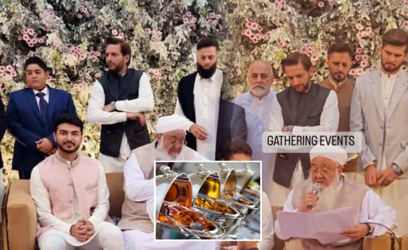 What was the menu of Shaheen Shah Afridi walima ceremony