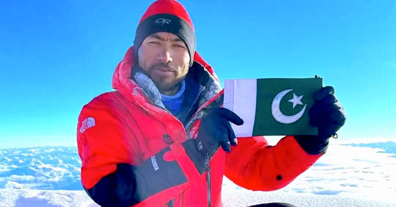 Pakistani mountaineer Sirbaz Khan made history