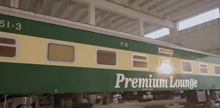 Pakistan Railways inaugurated a new 'Premium Lounge' dining car