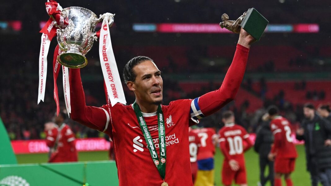 Van Dijk header in extra time won the Carabao Cup for Liverpool