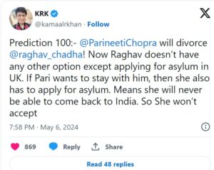 Parineeti Chopra and Raghav Chadha Divorce Predictions