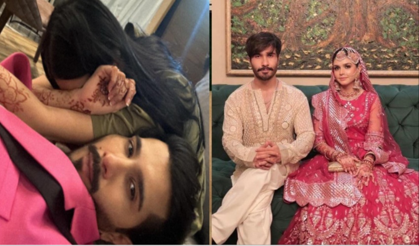 Feroze Khan shared a picture with his new bride