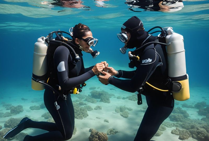 Saudi couple gets married underwater in The Red Sea